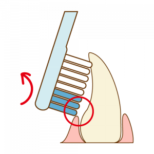 前歯の裏の磨き方